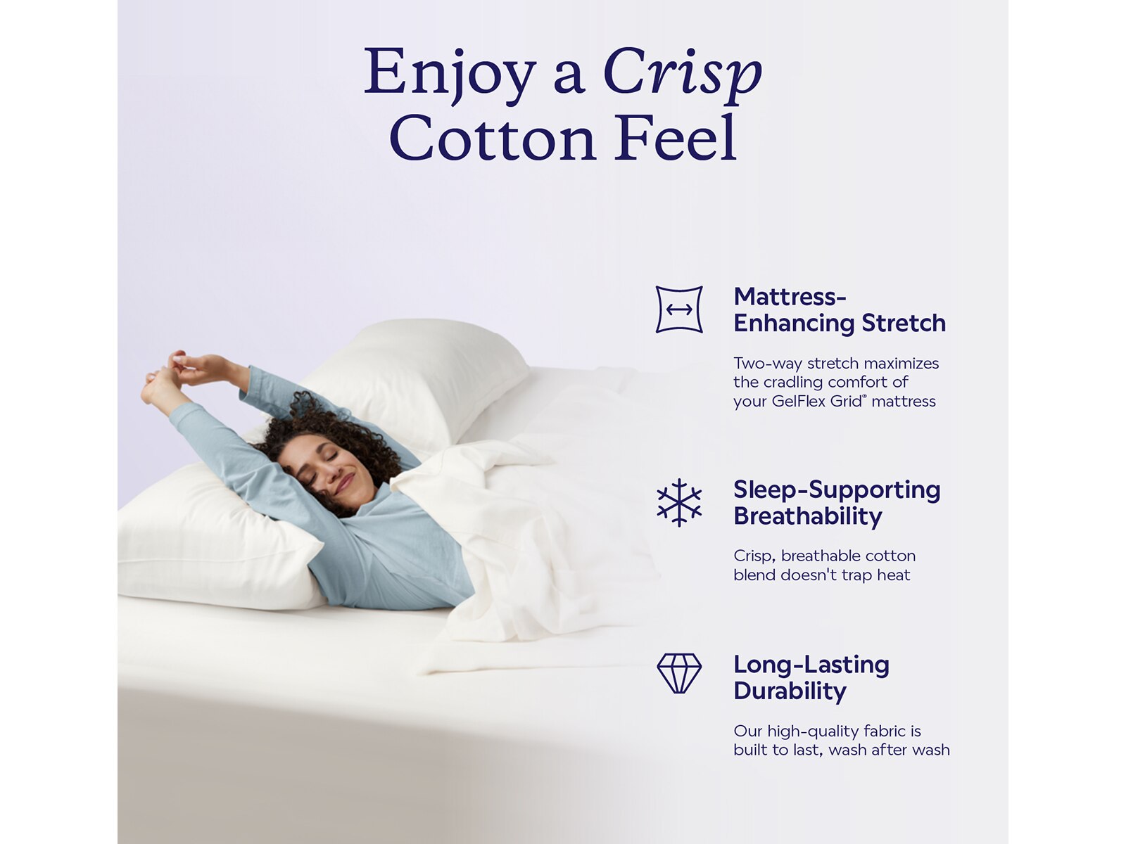 Purple Complete Comfort Sheet Set Mattress Firm